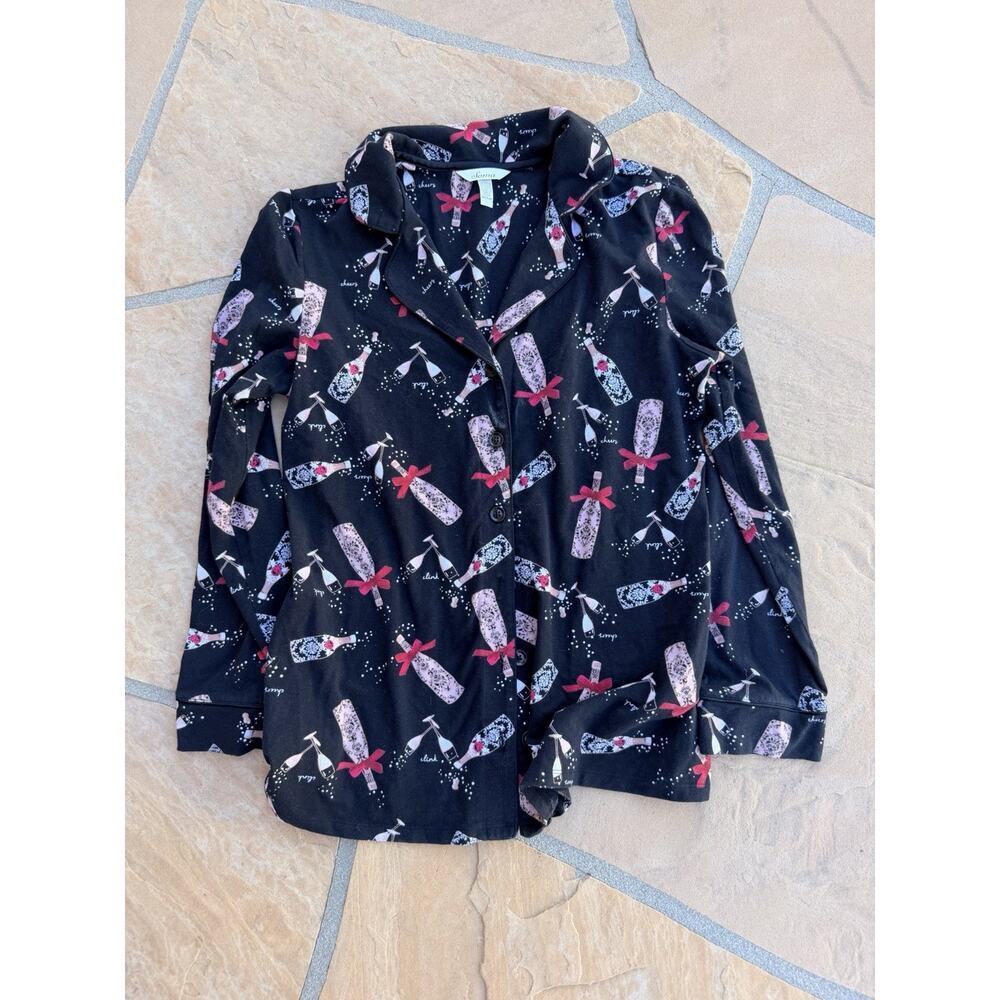 Soma Top Shirt Womens Size Medium Long Sleeve Stretch Relaxed Loungewear Pajama